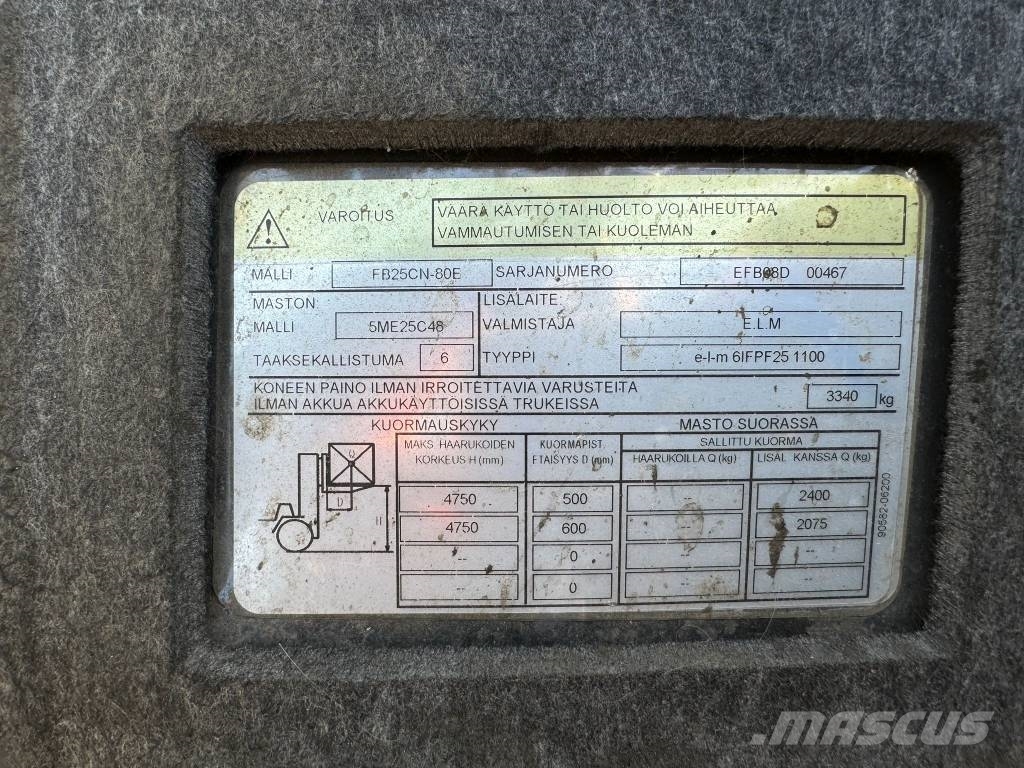 Mitsubishi FB25CN Elektrische heftrucks