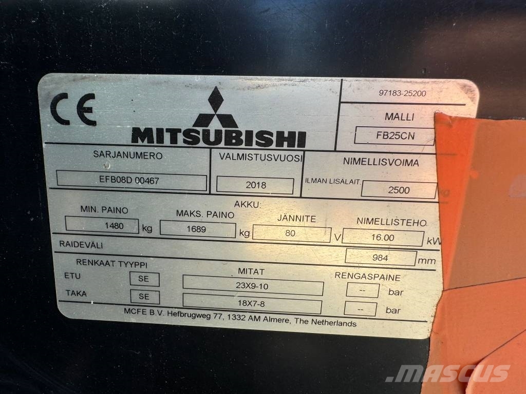 Mitsubishi FB25CN Elektrische heftrucks