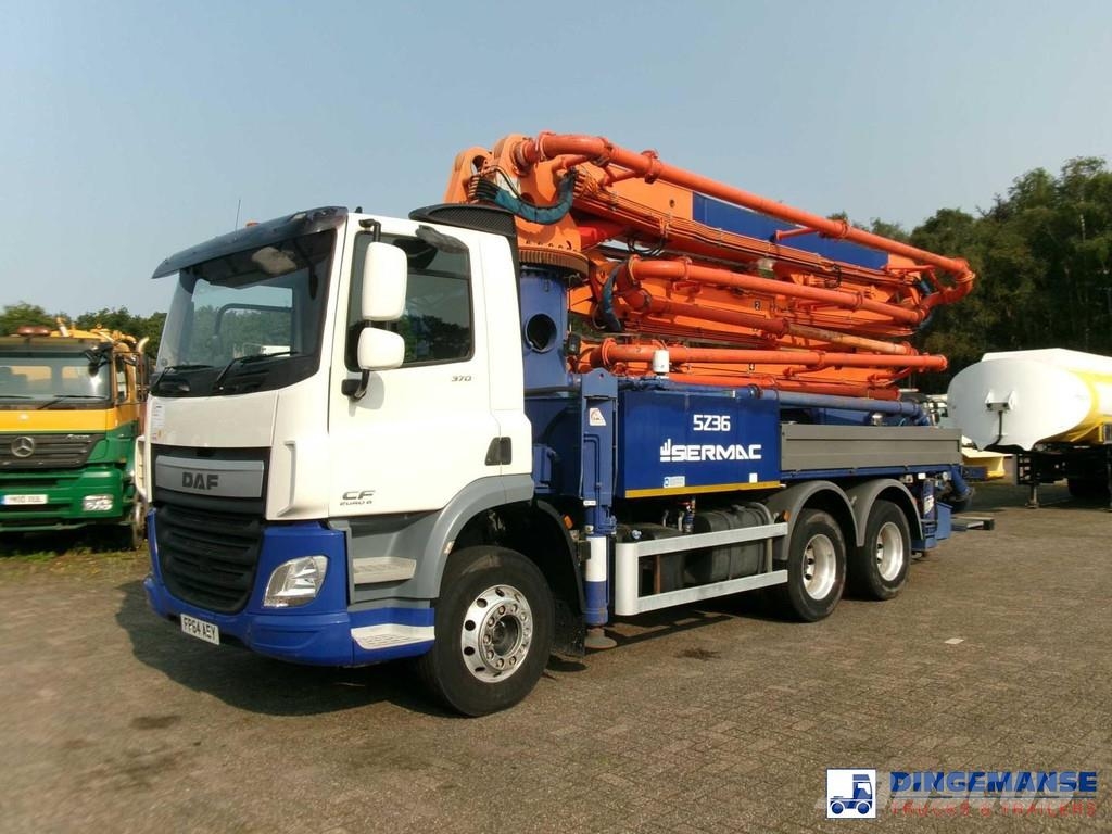 DAF CF 370 6X4 RHD Sermac 5Z36 concrete pump 36 m Kamionske beton pumpe