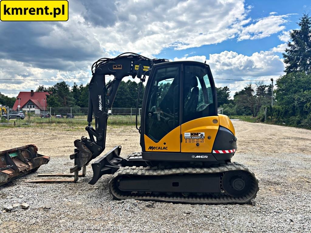 Mecalac 8 MCR MINI-KOPARKA 2012R. | MECALAC 6 MCR, JCB 806 Miniexcavadoras