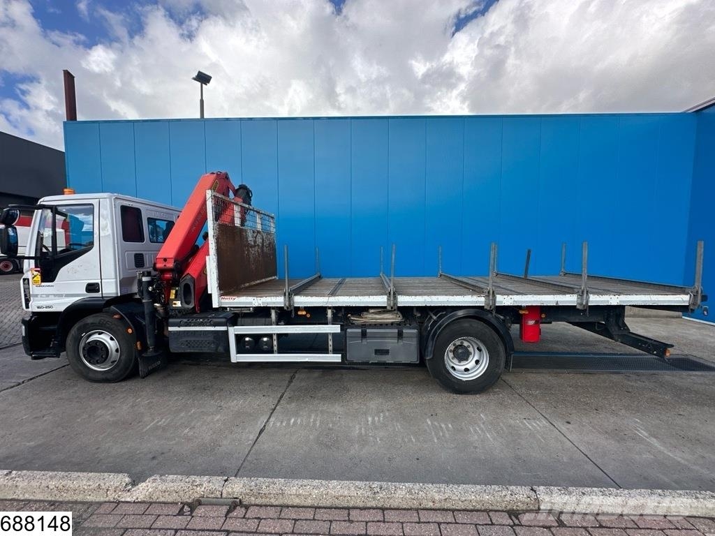 Iveco Eurocargo 160-250 EURO 6, bladvering, Palfinger Platte bakwagens