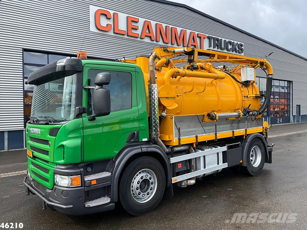 Scania P 320 Euro 6 Bekker LaGram 8m³ kolkenzuiger 콤비/진공 트럭