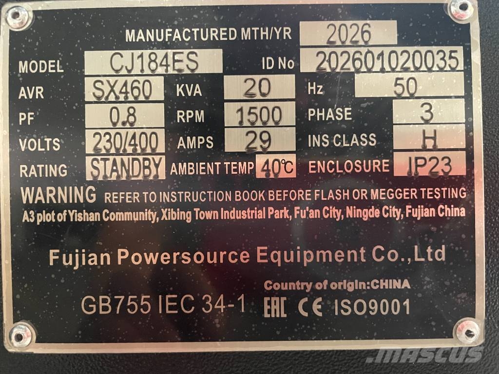 DPX CJ184ES - 20 kVA Alternator - DPX-33901 Citi ģeneratori