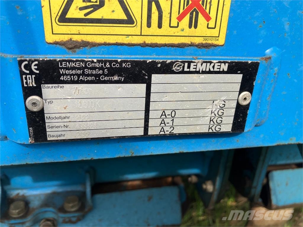 Lemken Zirkon 12/600K Kardánhajtású ekék és Forgó-boronák