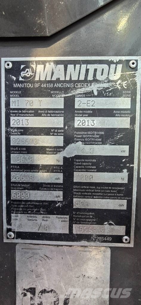Manitou MI 70 T - 2-E2 Dīzeļa autoiekrāvēji