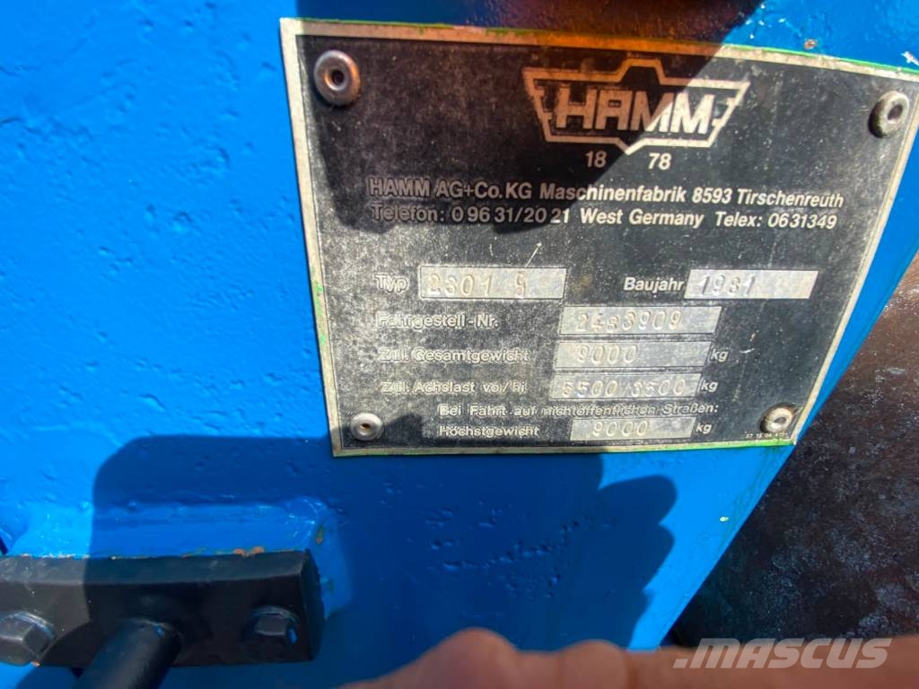 Hamm 2301-9 Single drum rollers