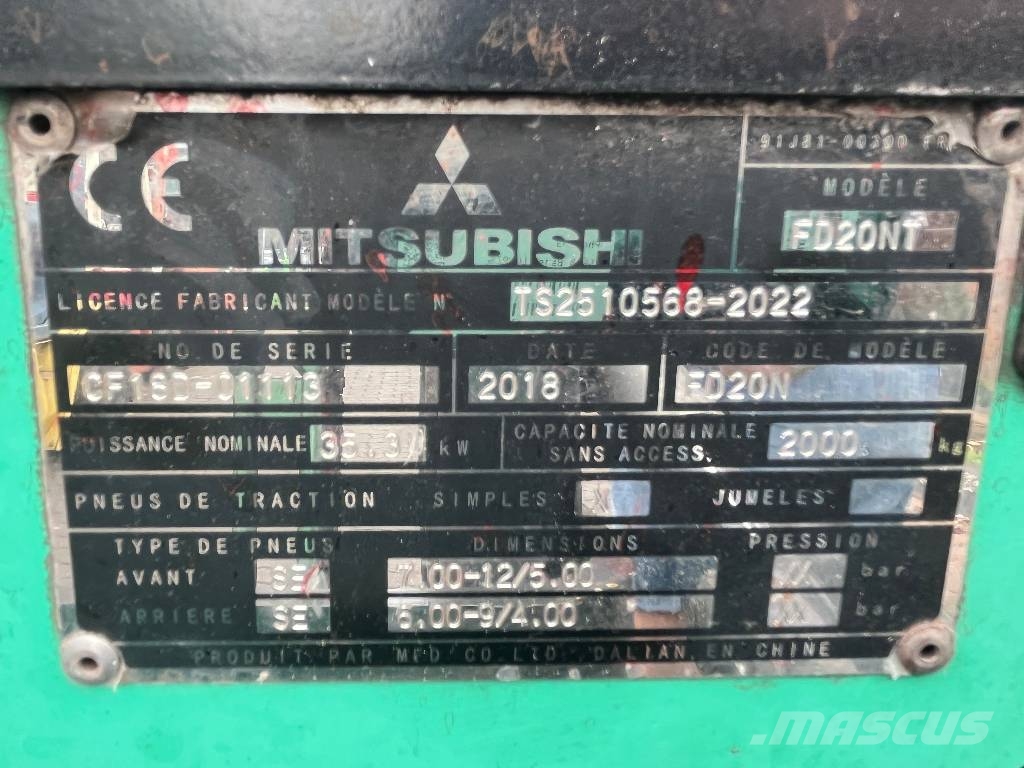 Mitsubishi FD20NT V-4207 IO Dizelski viličari