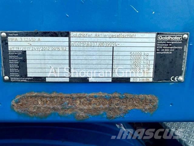Goldhofer MPA 3 /3 x Achse PBW Gelenkt/Mit Funk/Verlängerbar Low loader yari çekiciler