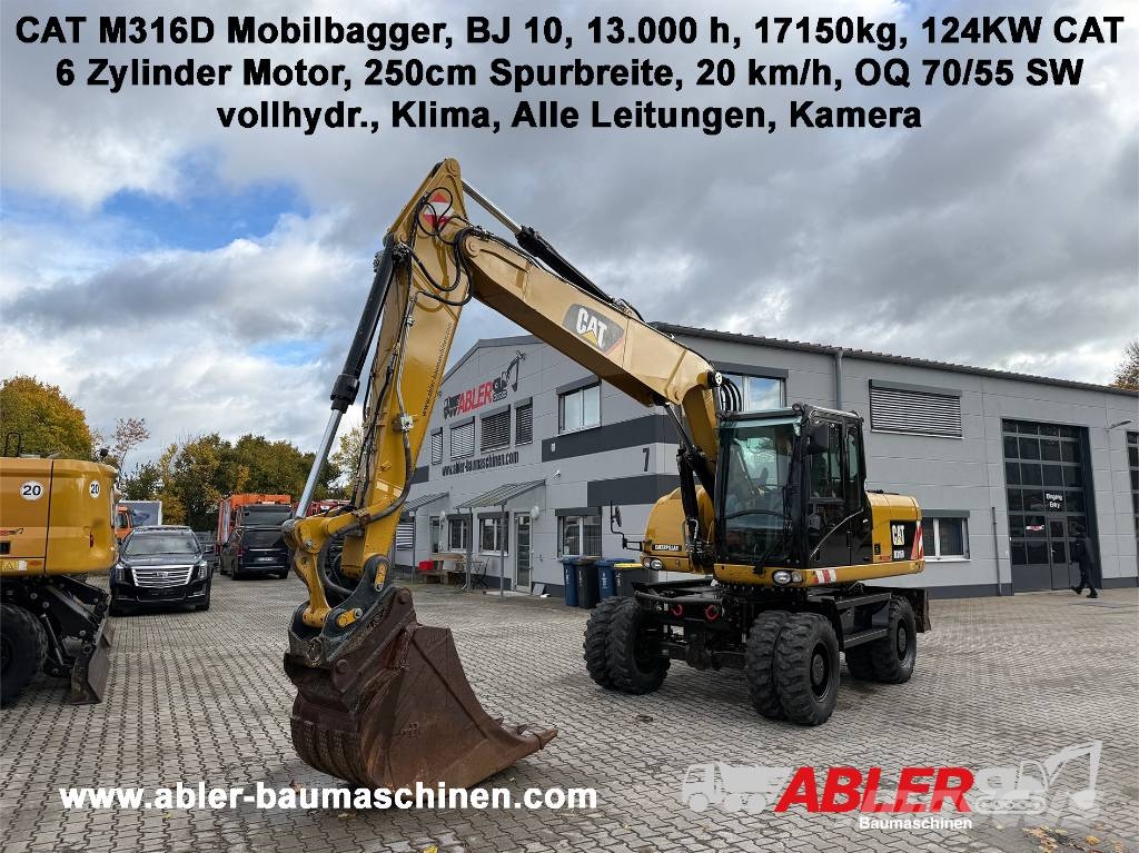 CAT M 316 D OQ70/55 SW Klima Excavadoras de ruedas