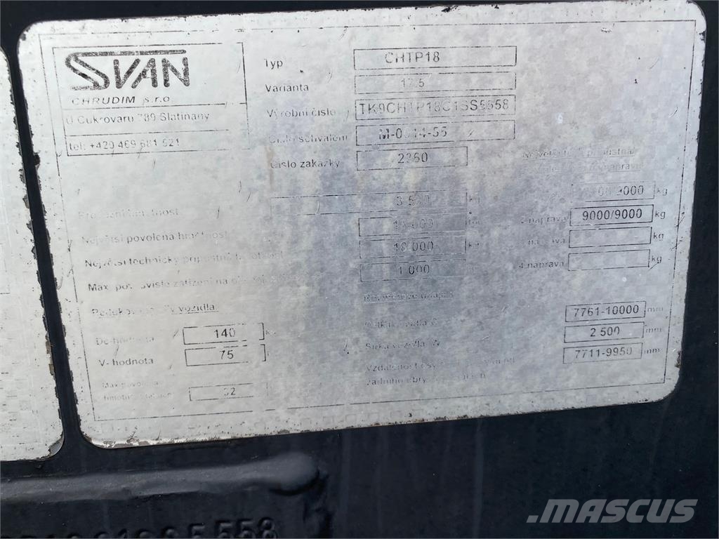 Svan CHTP VIN 558 Camiones portacontenedores