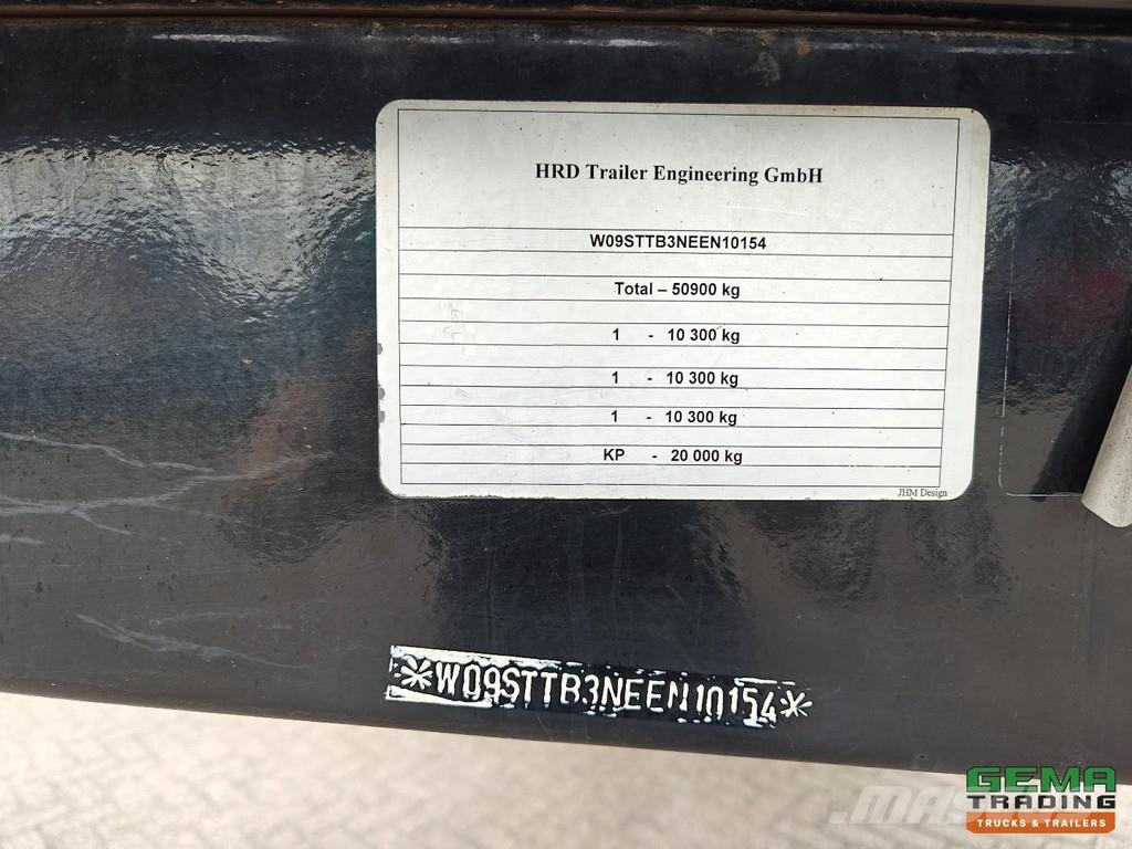 HRD STTB3N Semi-Low Loader - Aluminium Sideboards - St نصف مقطورة مسطحة منخفضة