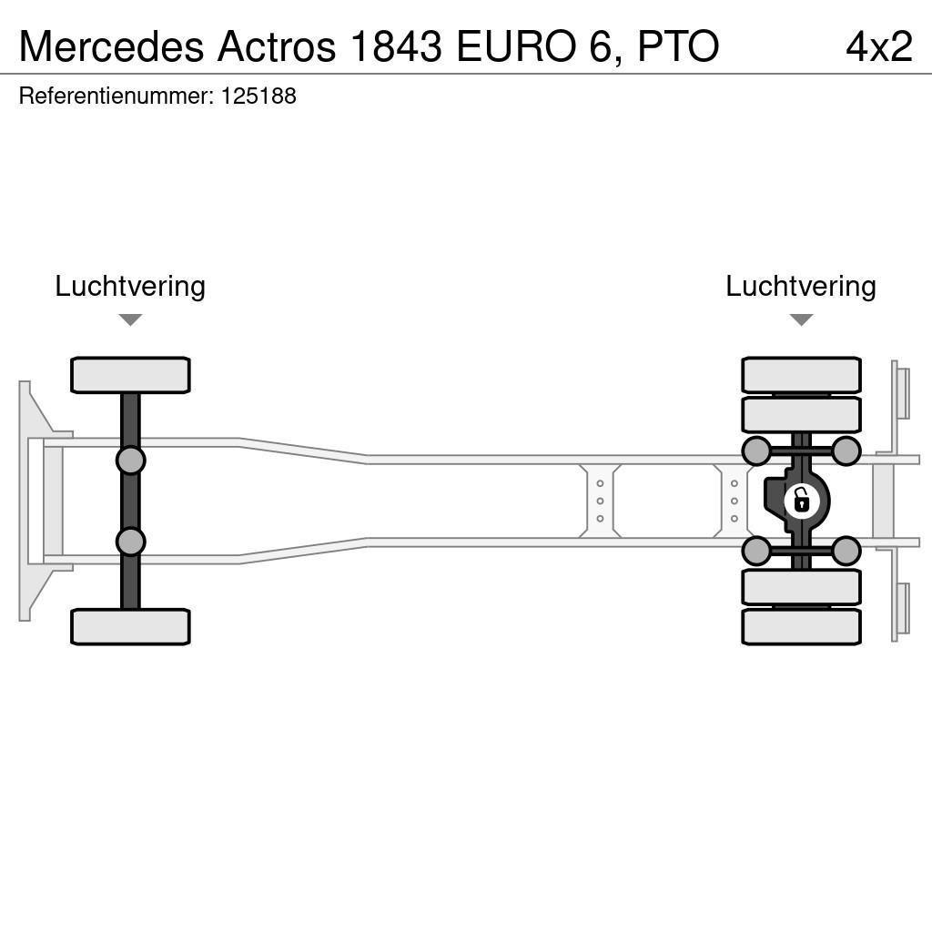 Mercedes-Benz Actros 1843 EURO 6, PTO Chassis met cabine