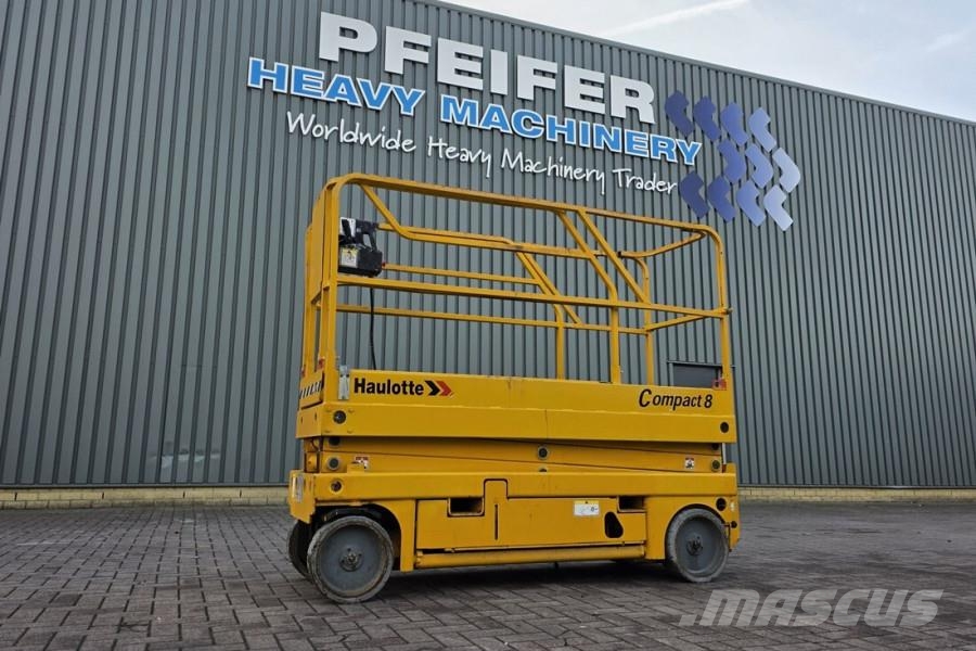 Haulotte Compact 8 Electric, 8.2m Working Height, 350kg Cap Plataformas tijera