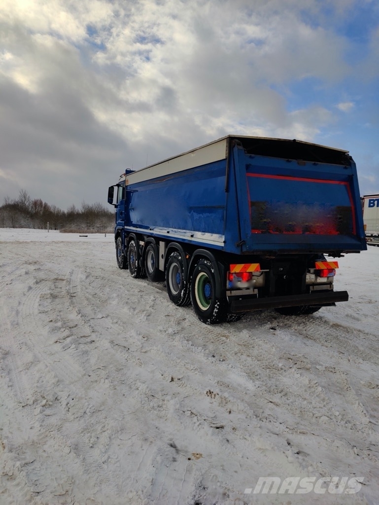 MAN TGS 49.480 10x8 aluminum roof شاحنات قلابة