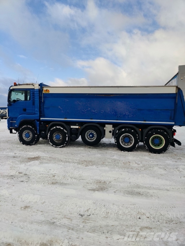 MAN TGS 49.480 10x8 aluminum roof شاحنات قلابة