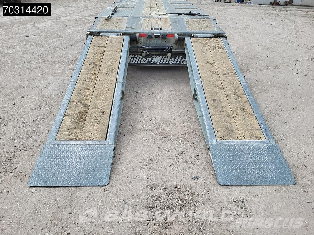 Müller Mitteltal TS 3 PROFI 30,0 Steering Axle Ramps نصف مقطورة مسطحة منخفضة