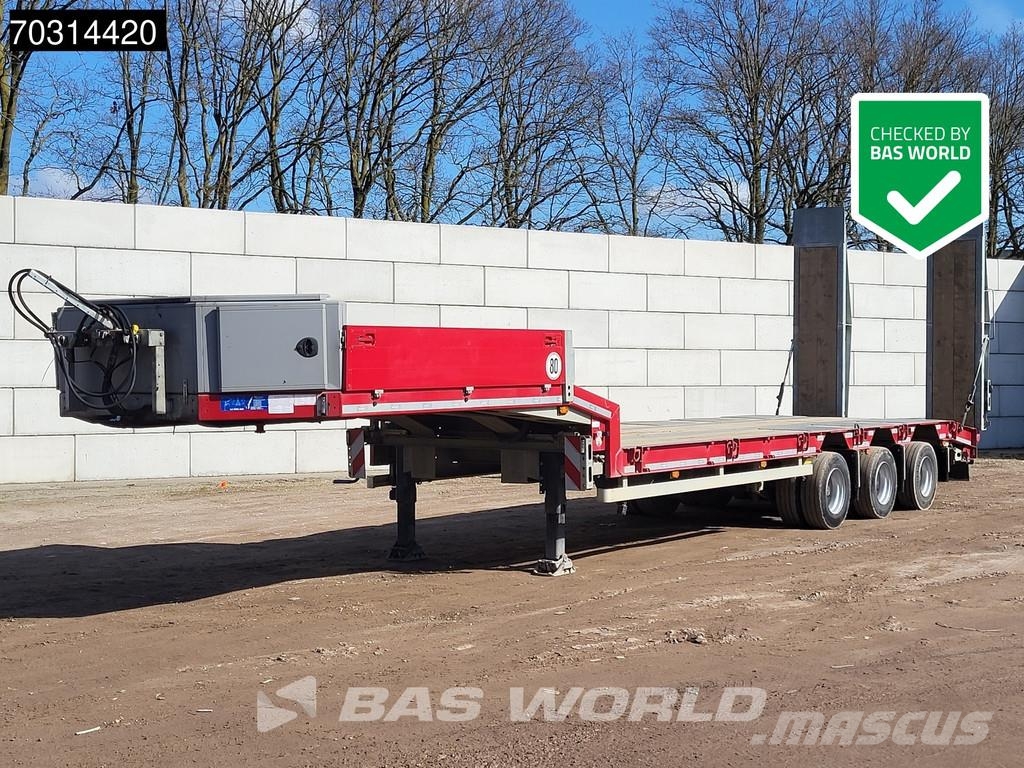 Müller Mitteltal TS 3 PROFI 30,0 Steering Axle Ramps نصف مقطورة مسطحة منخفضة