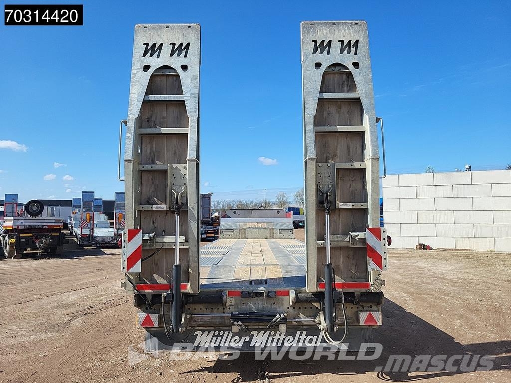 Müller Mitteltal TS 3 PROFI 30,0 Steering Axle Ramps نصف مقطورة مسطحة منخفضة