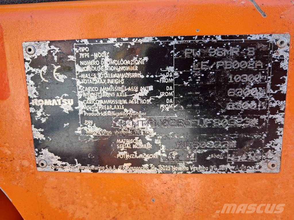 Komatsu PW 98 MR-11 Wacker Neuson 6503 9503 轮式挖掘机