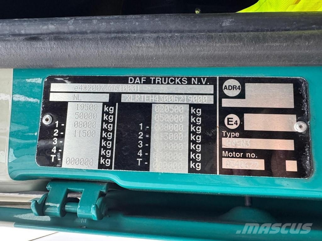 DAF XF 480 4X2 EURO 6 Trekkers