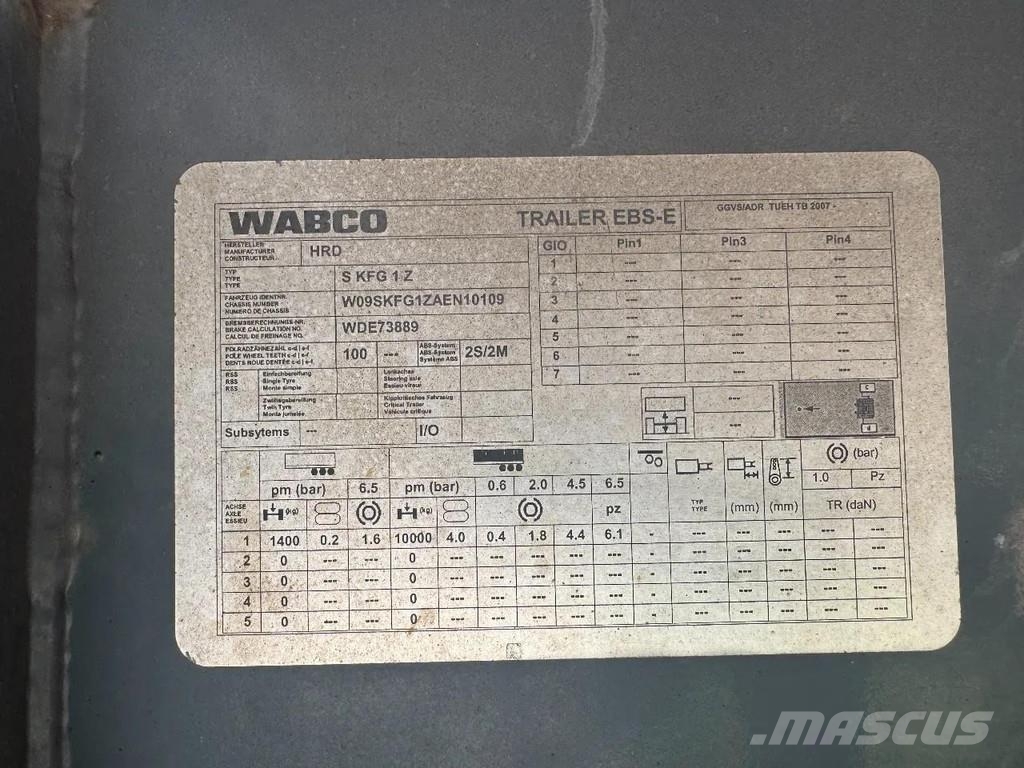 HRD SKFG BPW AXLE + CARRIER VECTOR 1850MT Semirremolques de temperatura controlada