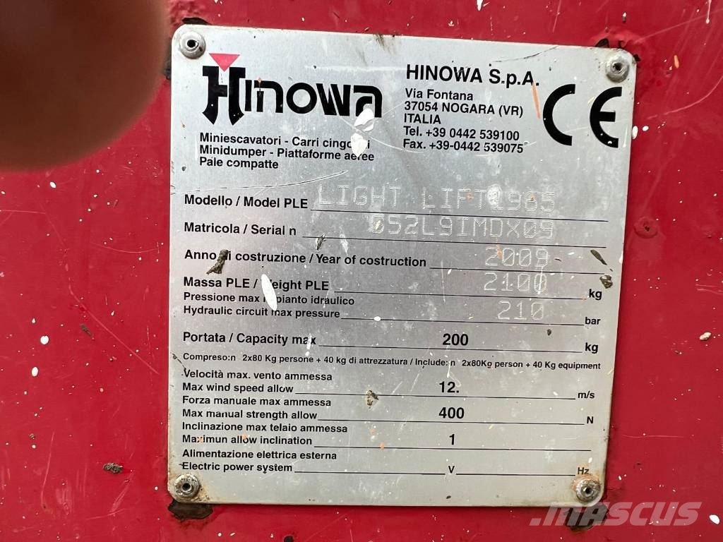Hinowa LIGHLIFT 1965 Kuukulkijat