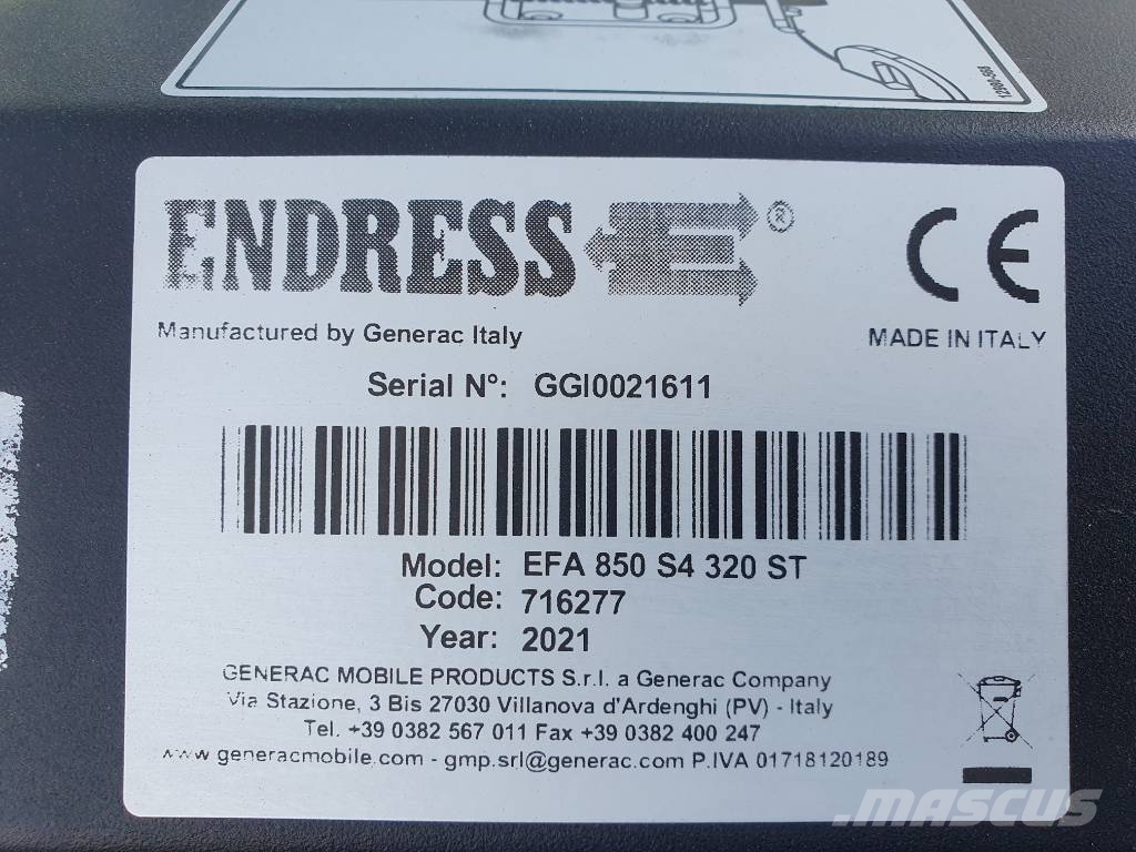 Endress EFA 850 S4 320 ST Lichtmast / nur 657 h / 2021 Torres de iluminación