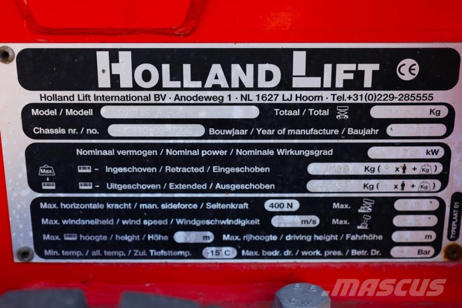 Holland Lift Ecostar HL-7810 Electric, 10m Working Height, 450k Elevadores de tesoura