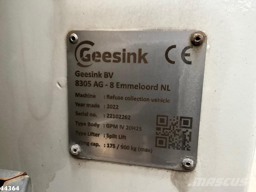 DAF FAG CF 300 Euro 6 Geesink 20m³ Waste trucks