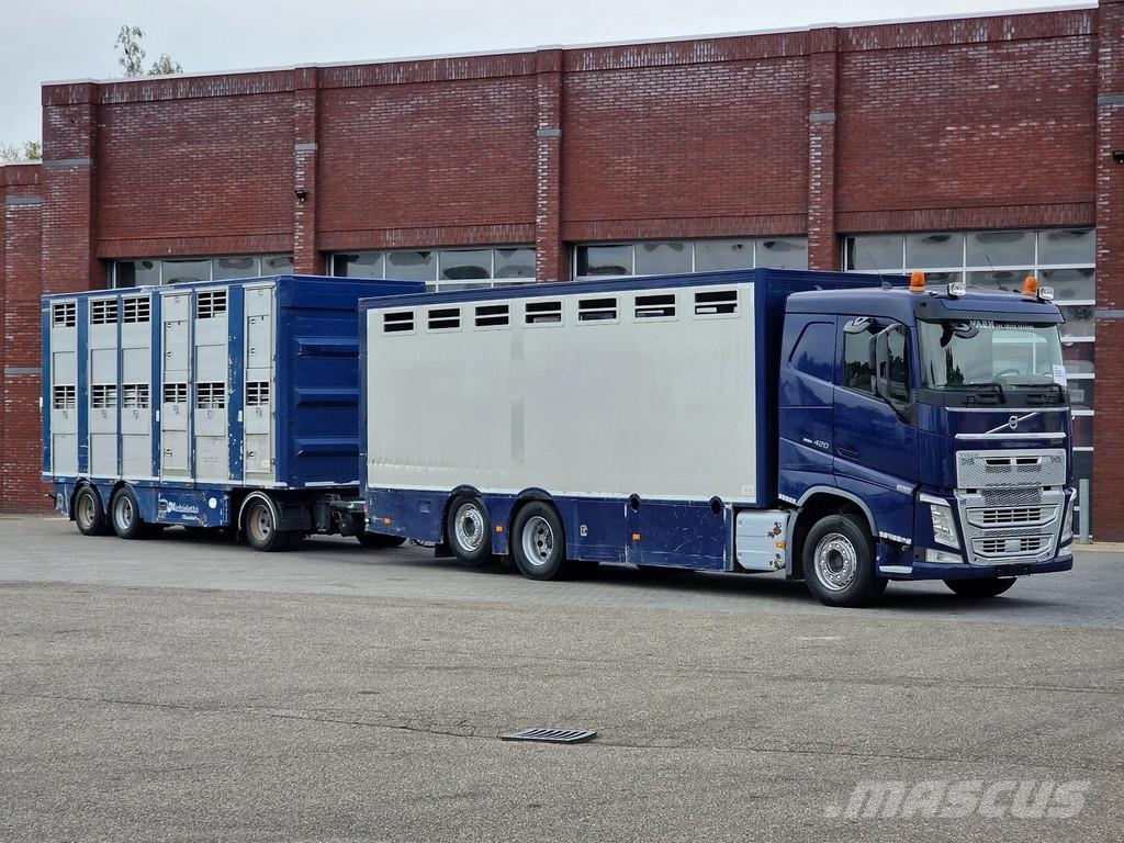 Volvo FH 13.420 6x2 - 1 deck livestock + 2 deck Michiele Tovornjaki za prevoz živine