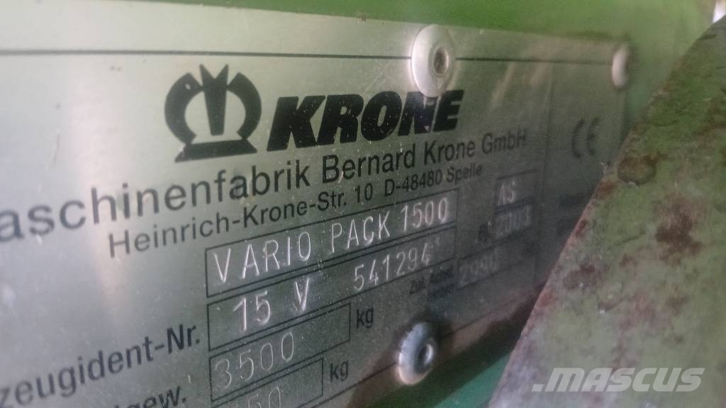Krone Vario Pack 1500 MC Рулонные пресс-подборщики