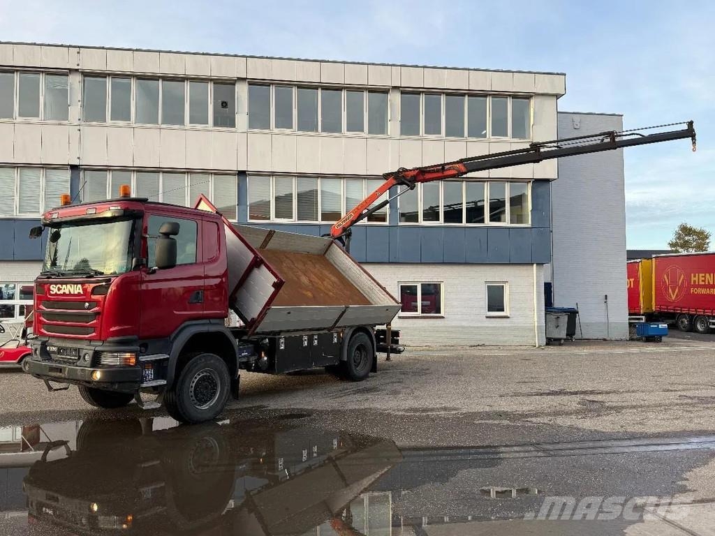 Scania G370 4X4 EURO 6 - PALFINGER PK9002 EH + REMOTE CON 덤프 트럭