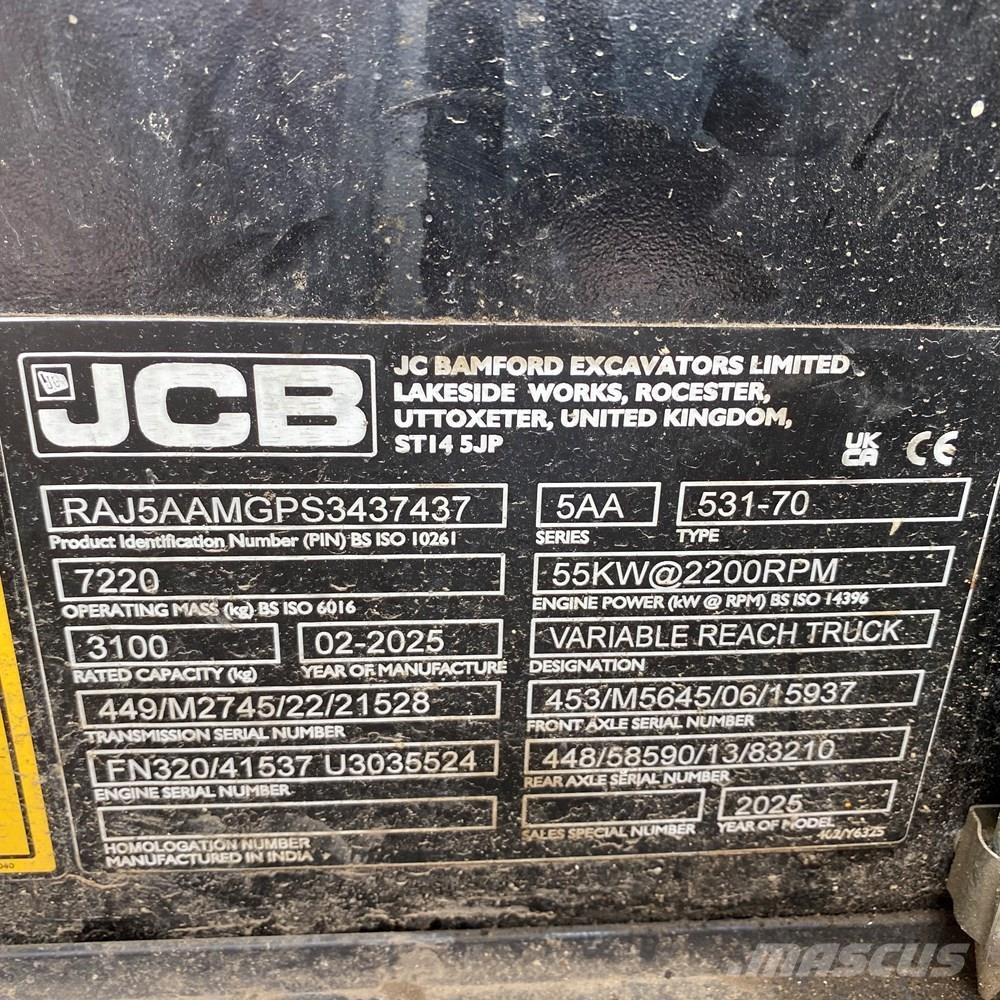 JCB 531-70 Telescopic handlers