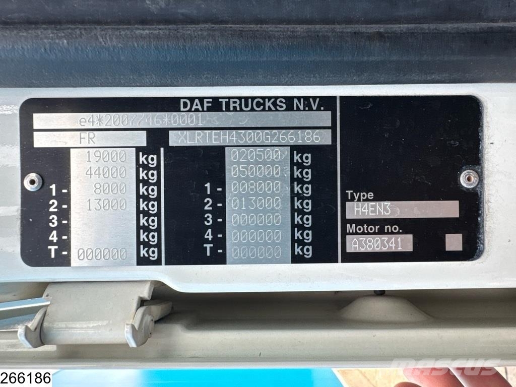 DAF XF 480 EURO 6, ACC 曳引機組件