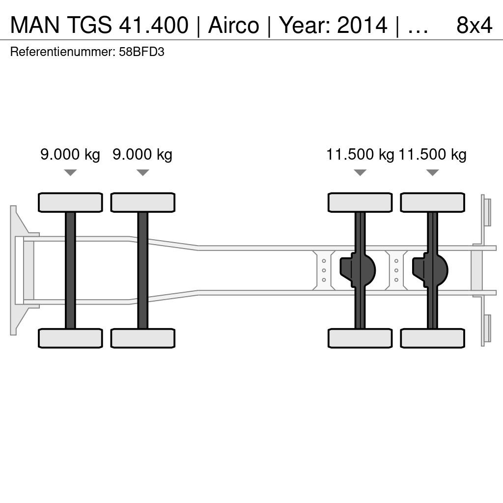 MAN TGS 41.400 | Airco | Year: 2014 | 19 M³ | Camion benne