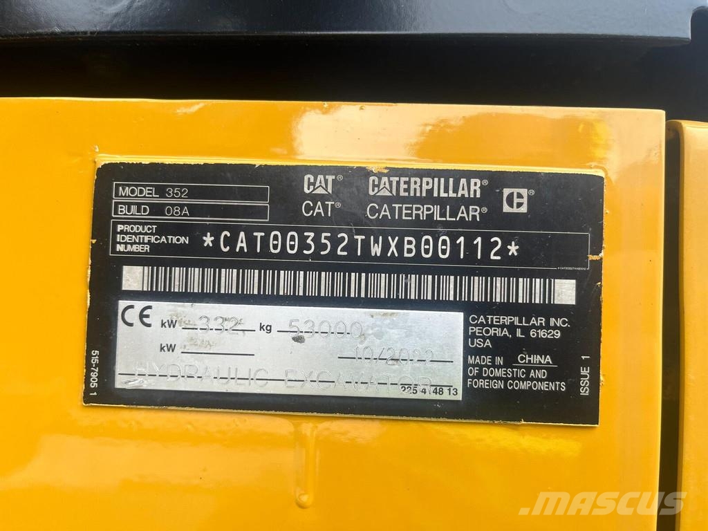 CAT 352 Escavatori cingolati