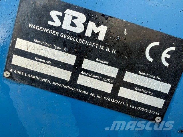 SBM Finger screener SBM VAR15/32 Vergruizers