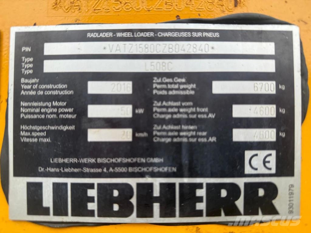Liebherr L508C Utovarivači na točkove