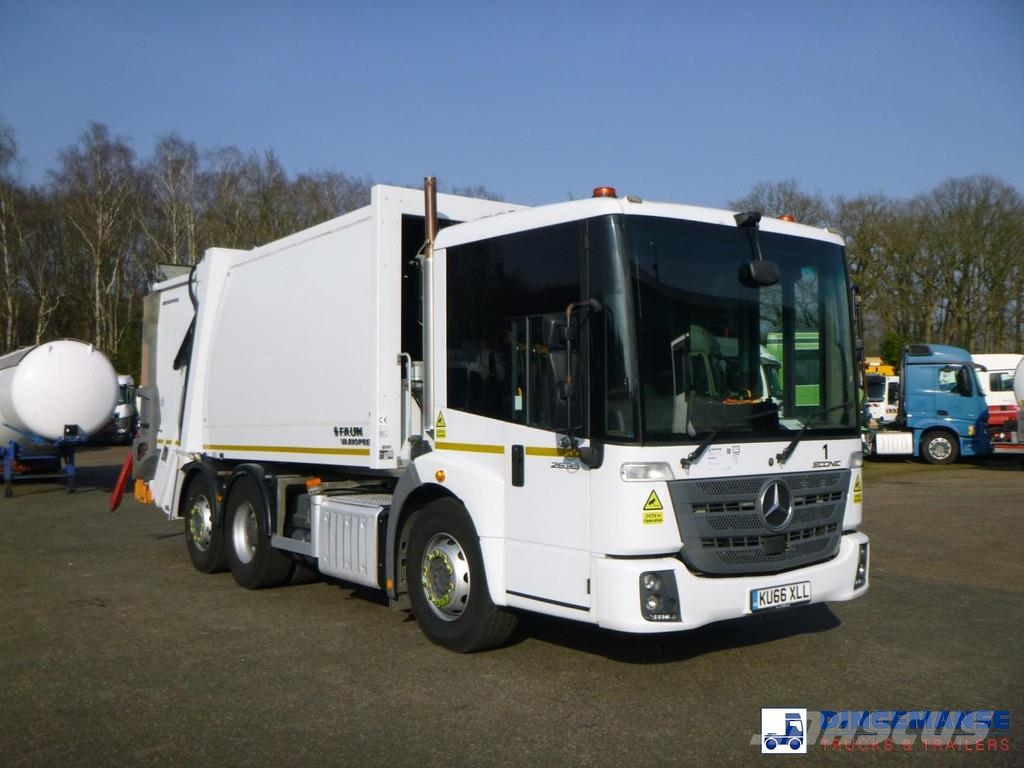 Mercedes-Benz Econic 2630 6x2 RHD Faun refuse truck 垃圾車