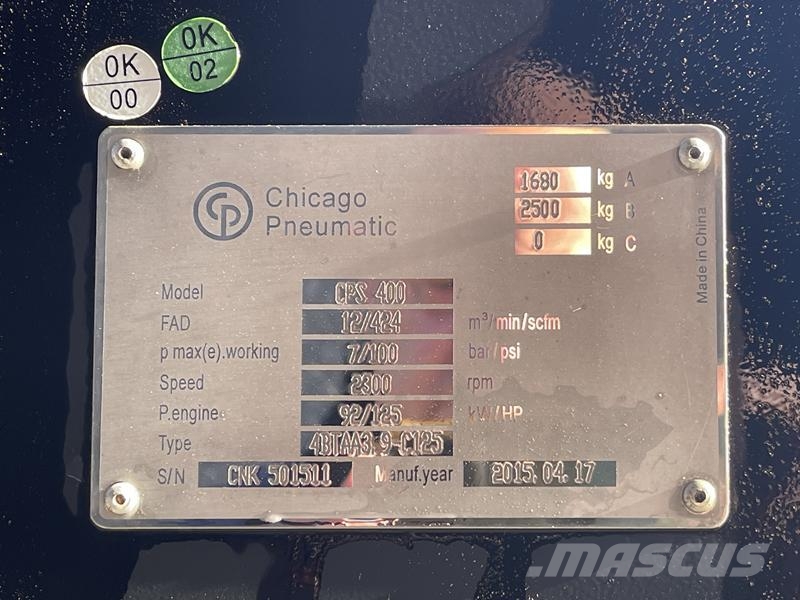 Chicago Pneumatic CPS 400 콤푸레샤