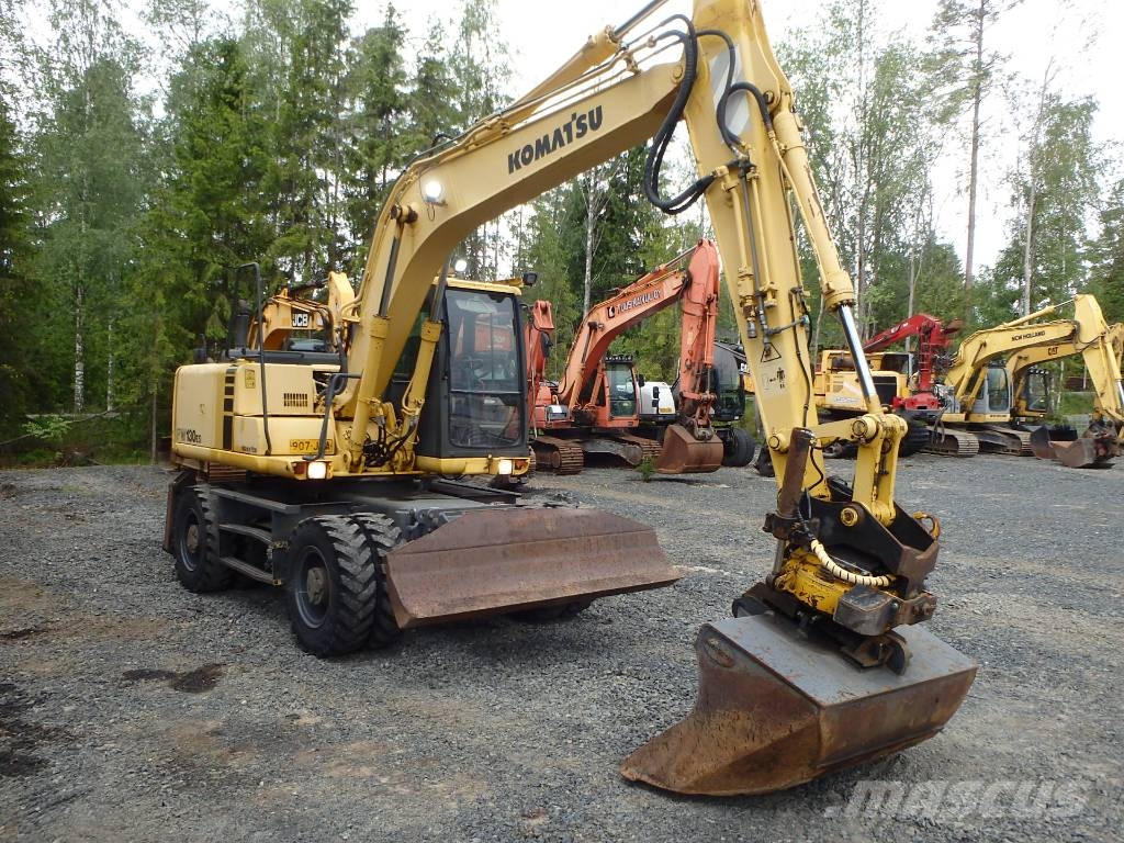 Komatsu PW 130ES-6K pyörittäjällä Εκσκαφείς με τροχούς - λάστιχα