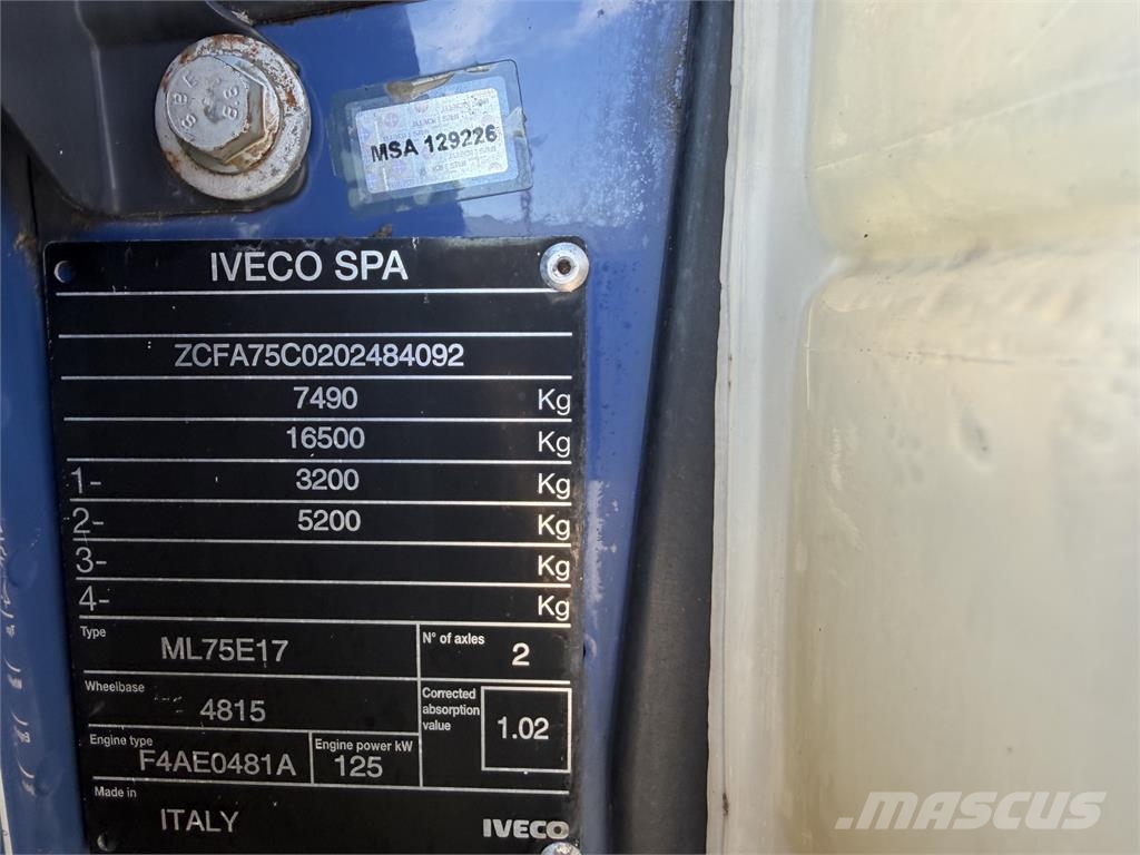 Iveco Eurocargo VIN 092 Plattformer