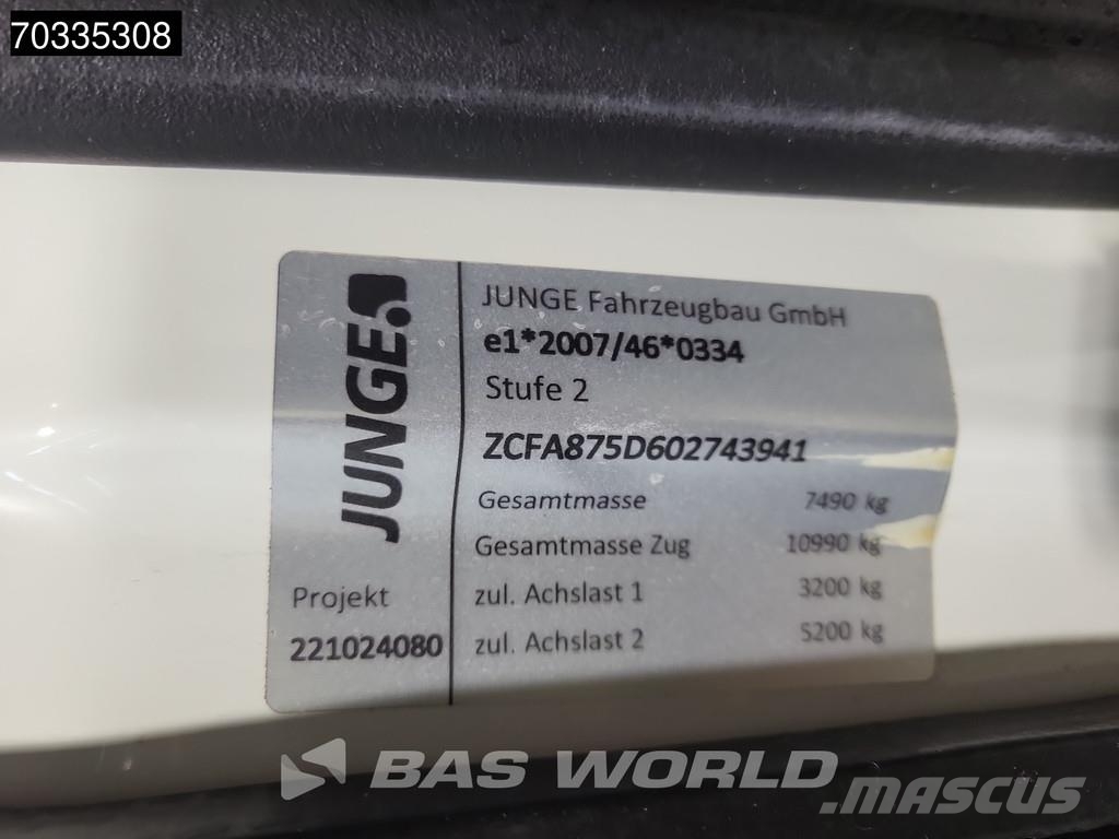 Iveco Eurocargo 75E190 4X2 8tonner 1000kg Tailgate Autom Kofferaufbau
