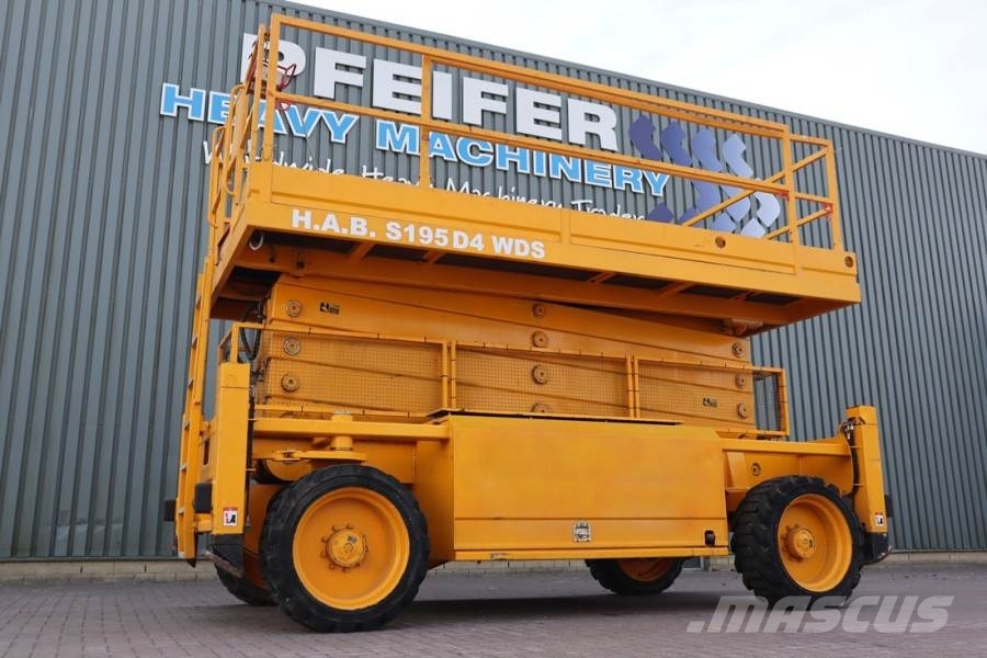 HAB S195-24 D4WDS Diesel, 4x4 Drive, 19.5m Working Hei Žirkliniai keltuvai