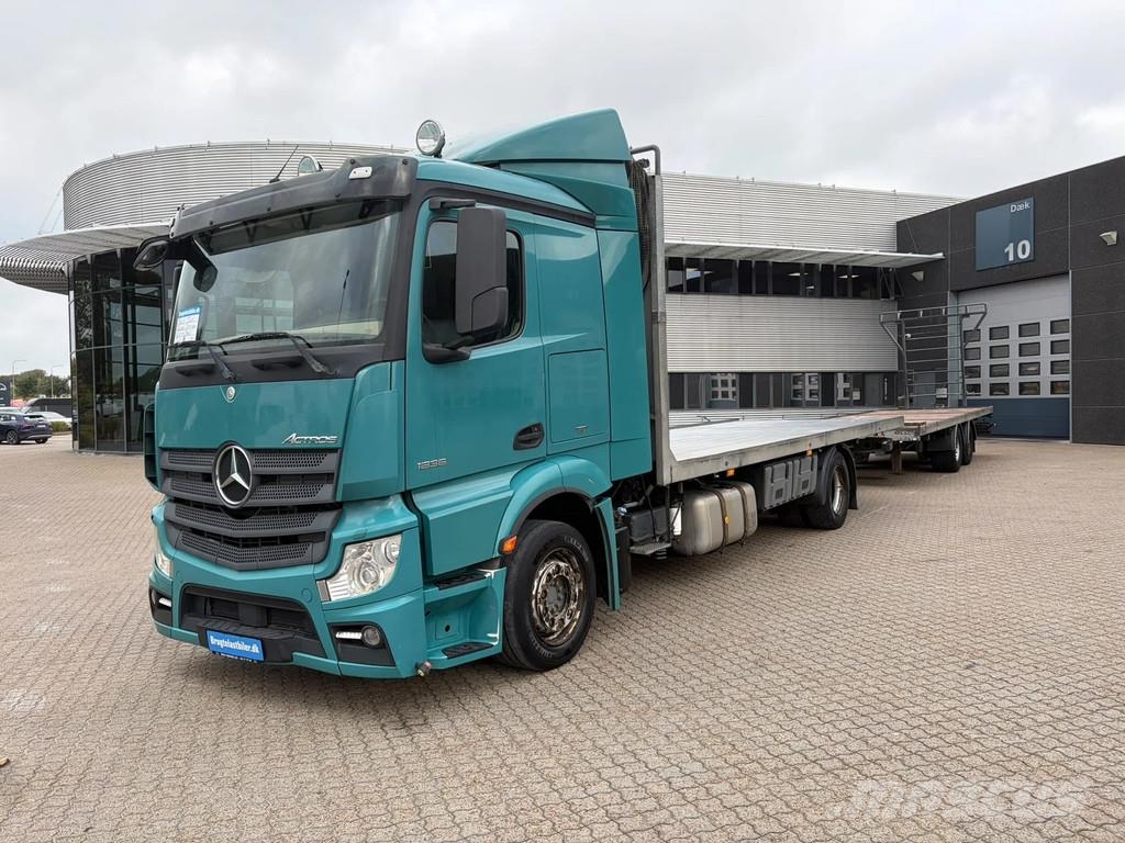 Mercedes-Benz Actros 1836 Streamspace 4x2 + Kelberg trailer 2014 Platte bakwagens