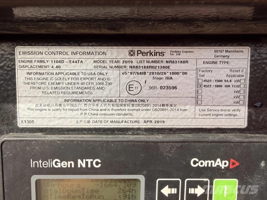Endress ESE115 PW/MPS - silent genset / Perkins engine / M Diesel Generatoren