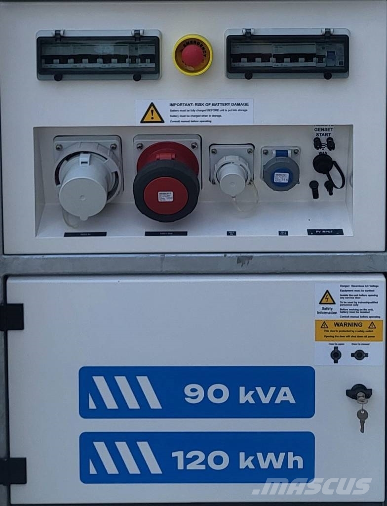 POWR2 Powerbank XPRO 90kVA/ 120kWh Hybrid generatorer
