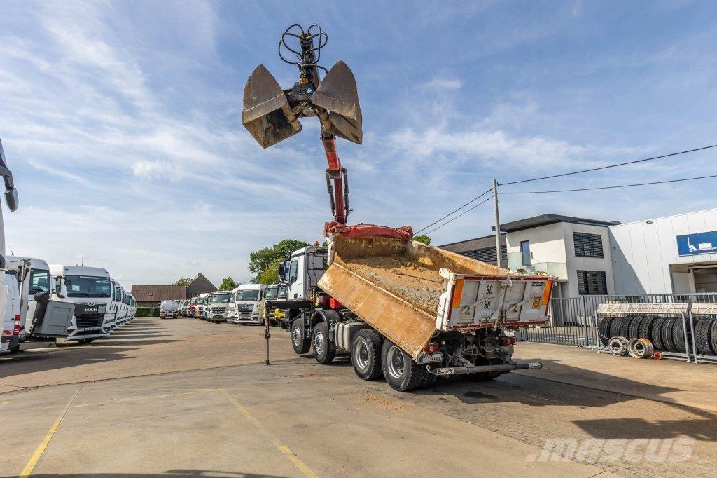 Mercedes-Benz AROCS 3243 BB+BIBENNE+ BAE HYDR+FASSI 16T/m+2EXT Camion benne