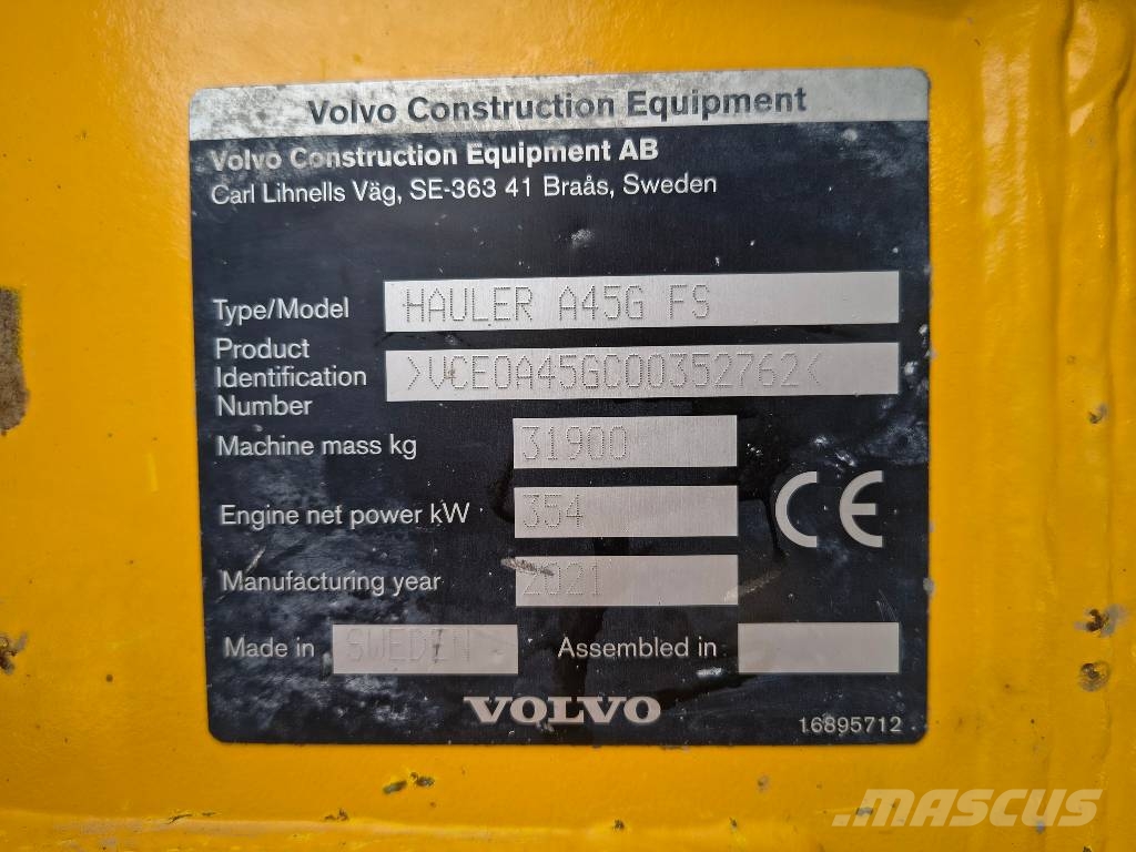 Volvo A 45 G FS Dúmpers articulados