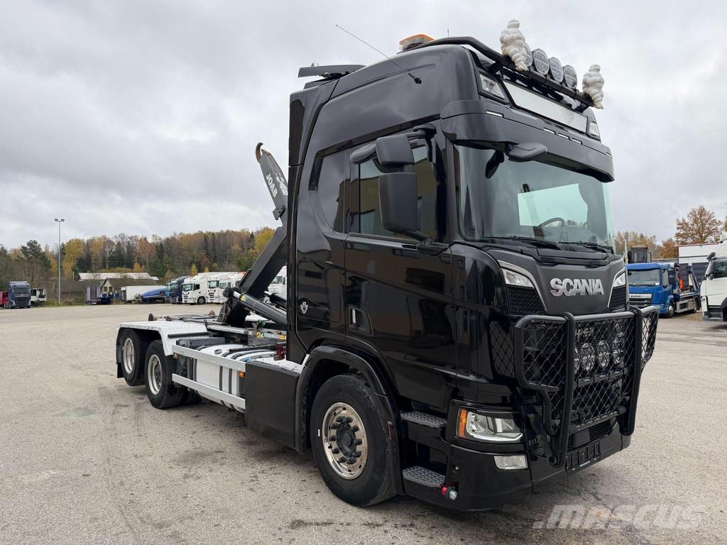 Scania R580 6X2 EURO6 + RETARDER + JOAB LIFT Camion ampliroll